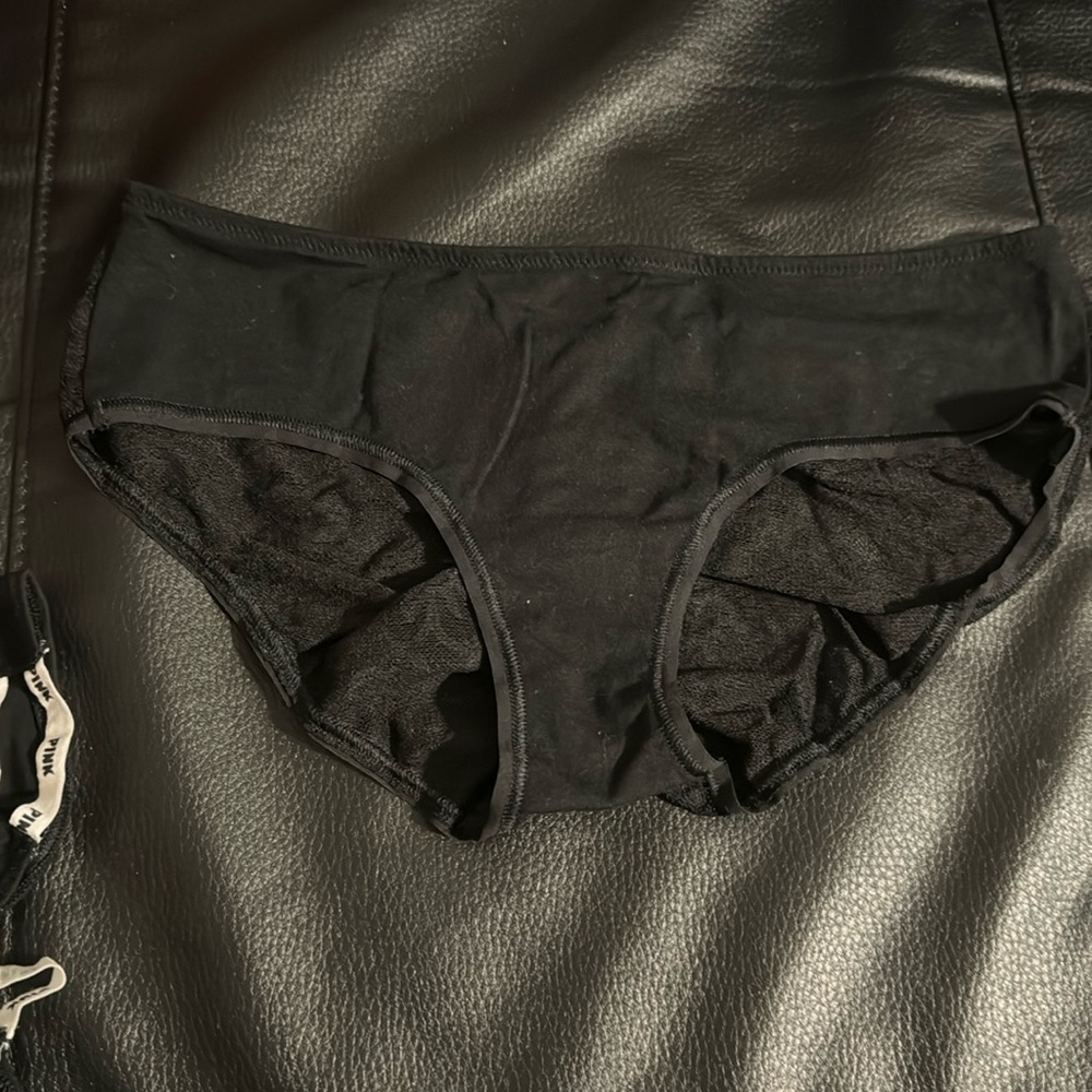 PINK Black Lace in the back Hiphugger/ Hipster Size:Small New, tag attached